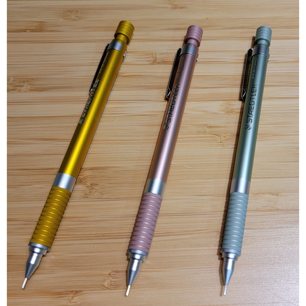 [日本帶回] Staedtler 施德樓 自動鉛筆 92535 限量金色 粉色 薄荷綠 0.5mm