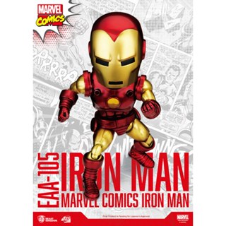 EAA-105 漫威英雄 鋼鐵人 經典漫畫版 IRON MAN Q版 漫威 可動公仔 MARVEL 野獸國 收藏