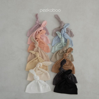Peekaboo 涼感羅紋啾啾帽【現貨+預購】新生兒帽子 嬰兒帽子 寶寶帽子 兒童遮陽帽 兒童帽子 嬰兒衣服 韓國童裝