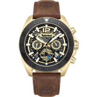 Timberland 天柏嵐 MARSHFIELD系列 多功能腕錶 皮帶-咖啡色44mm(TDWGF0041702)