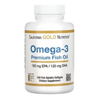 現貨California Gold Nutrition, Omega-3 優質魚油，100粒魚明膠軟凝膠