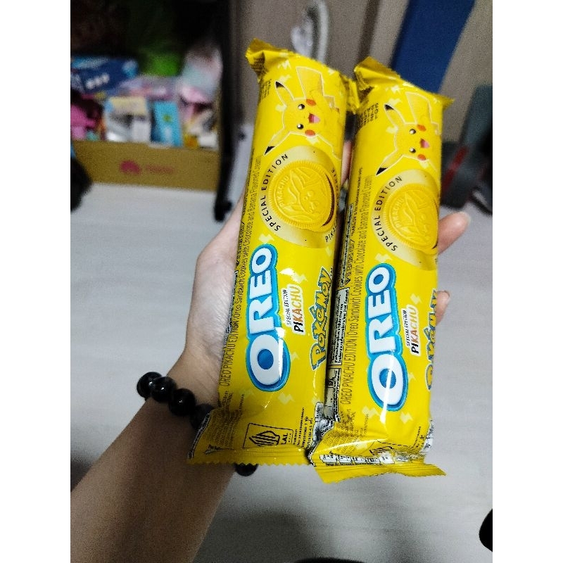 寶可夢OREO餅乾皮卡丘黃色包裝款