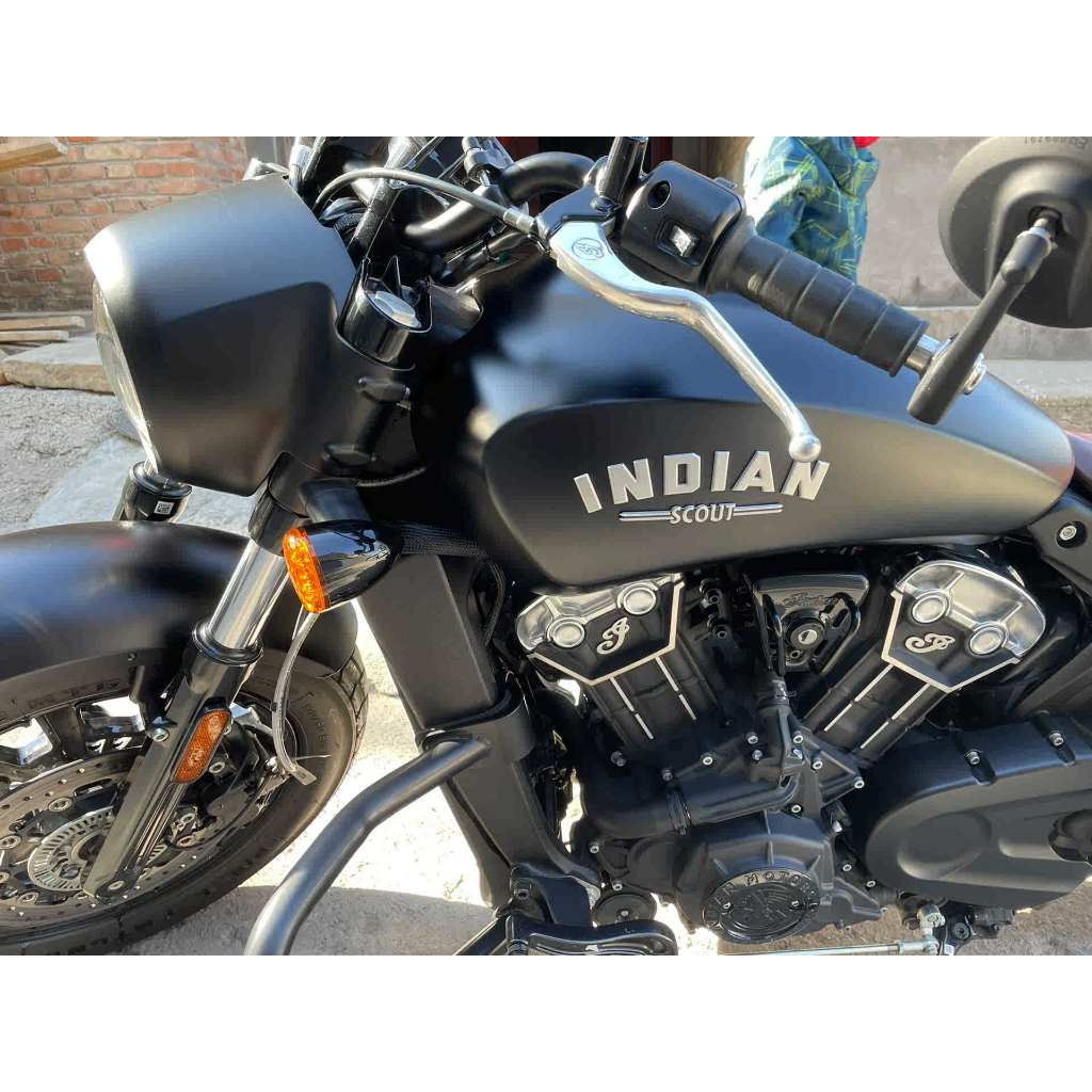 Indian偵察兵黑色保桿 適用於 印第安 游騎兵改裝保險槓 大師 腳踏車機 Indian保 Scout bobber