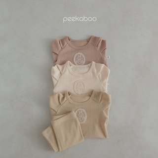 peekaboo 兔子蕾絲織紋兒童套裝 ｜女童套裝 嬰兒套裝 寶寶套裝 兒童睡衣 嬰兒衣服 韓國童裝