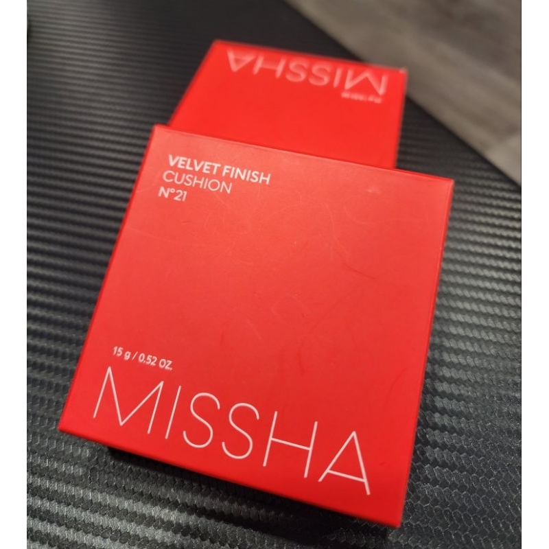 免運【韓國代購_台灣現貨】MISSHA 紅色絲絨氣墊 平價版TF 氣墊粉餅 遮瑕 保濕