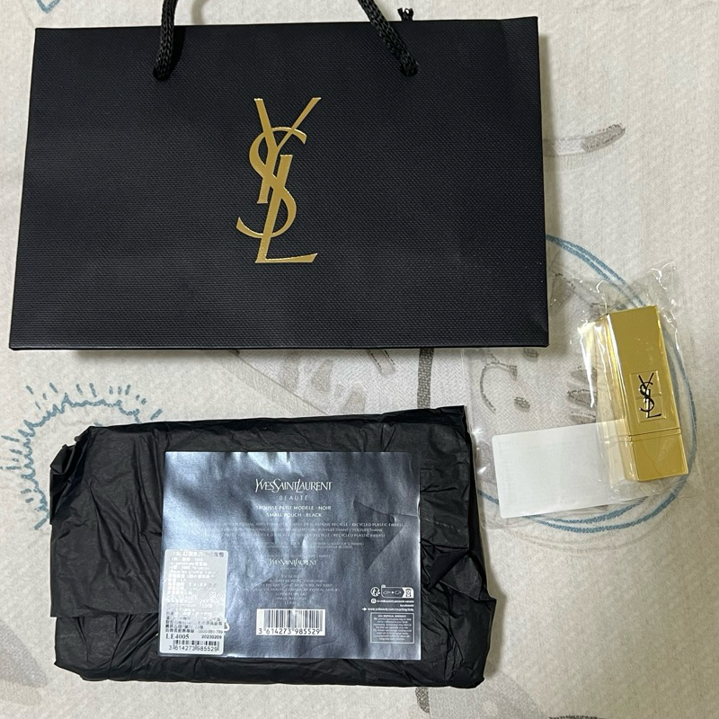 ysl 聖羅蘭 專櫃小樣 迷你口紅 小化妝包/零錢包