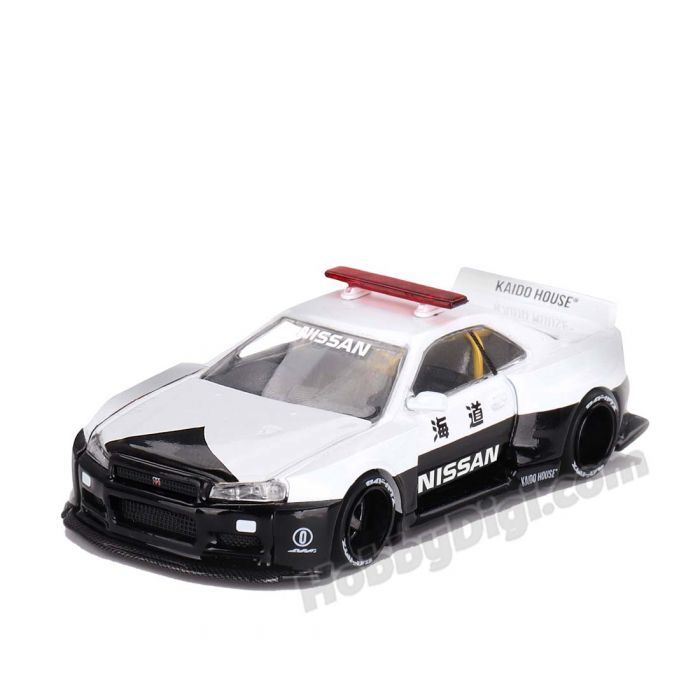 【預購2024年8月】MINIGT 1/64 日產 Nissan Skyline GT-R R34 警車塗裝 東海模型