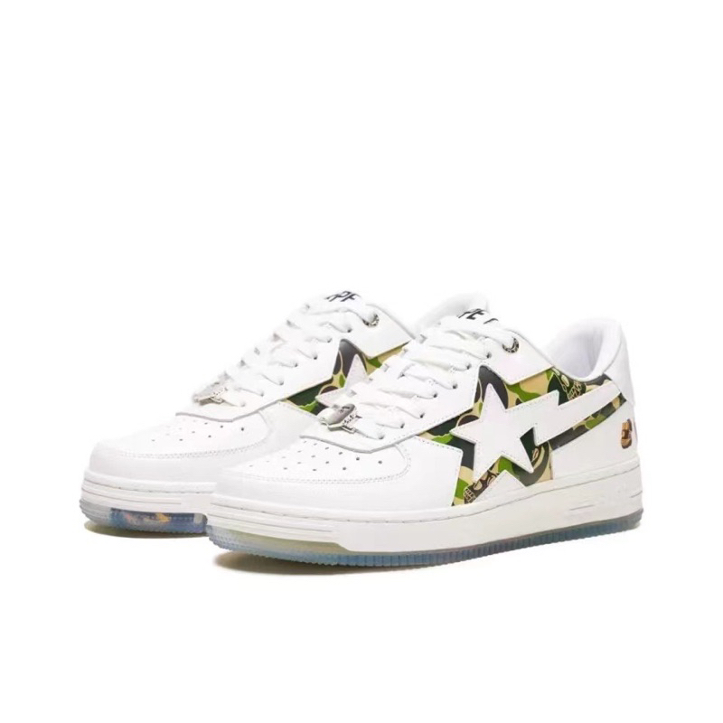 xsPC A bathing ape Bape STA x BAYC 綠迷彩果凍底Force球鞋 8.5