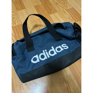 Adidas 藍色健身袋行李袋