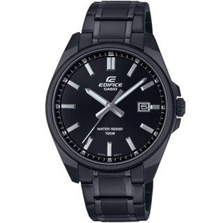 【CASIO】卡西歐 卡西歐 EDIFICE 簡約石英鋼帶錶-IP黑 EFV-150DC-1A 台灣卡西歐保固一年