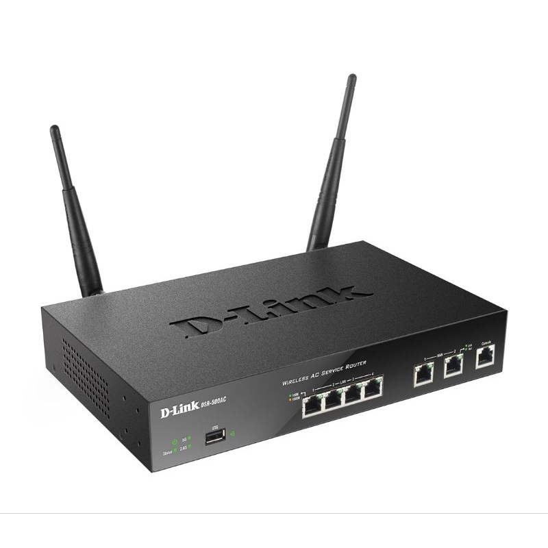 Dual WAN 4-Port Gigabit Wireless AC VPN Router DSR-500AC