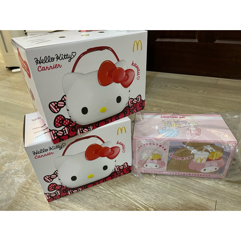 全新 麥當勞 現貨 凱蒂 hello kitty 置物籃 美樂蒂 melody 提籃