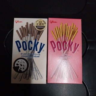 Pocky 百奇 (牛奶餅乾棒)／(草莓棒)／(巧克力棒) 40公克