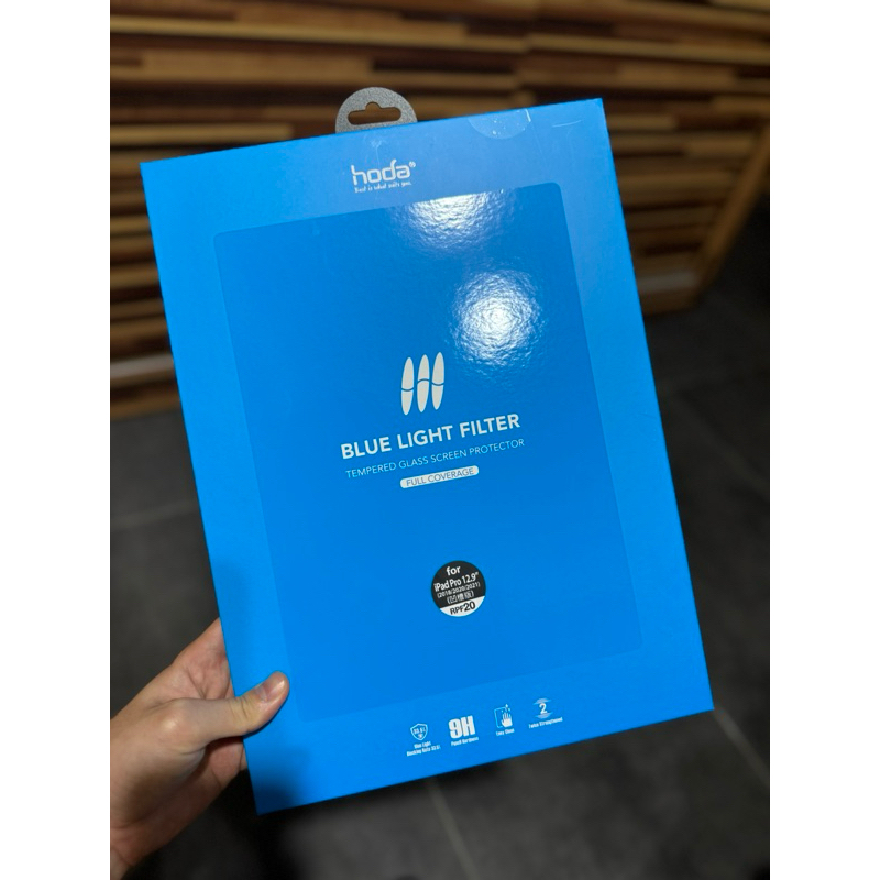 hoda iPad Pro 12.9吋(2018/2020/2021/2022) 德國萊因認證抗藍光玻璃保護貼