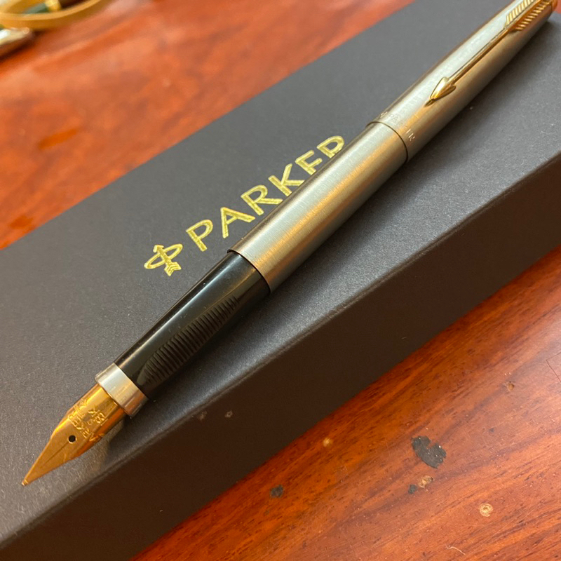 筆來筆趣》全新 美國🇺🇸派克Parker 75 全剛 法國🇫🇷製18K 金尖 鋼筆