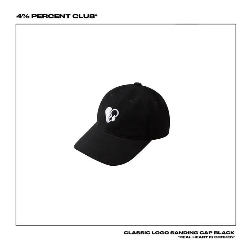 4 Percent club 經典款黑色棒球帽