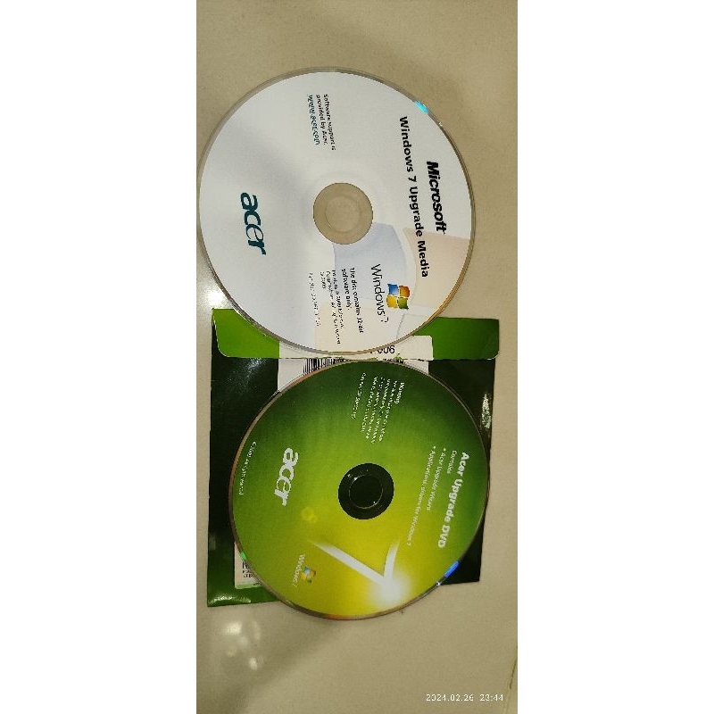 宏碁 Windows 7 32位元 正版 光碟 含序號
