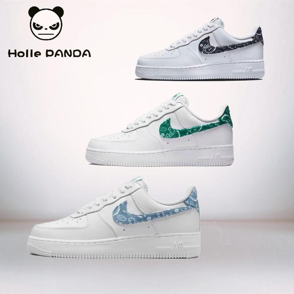 PANDA👟NlKE Air Force 1 變形蟲 黑白 白綠 白藍 腰果花DH4406-100-102-101