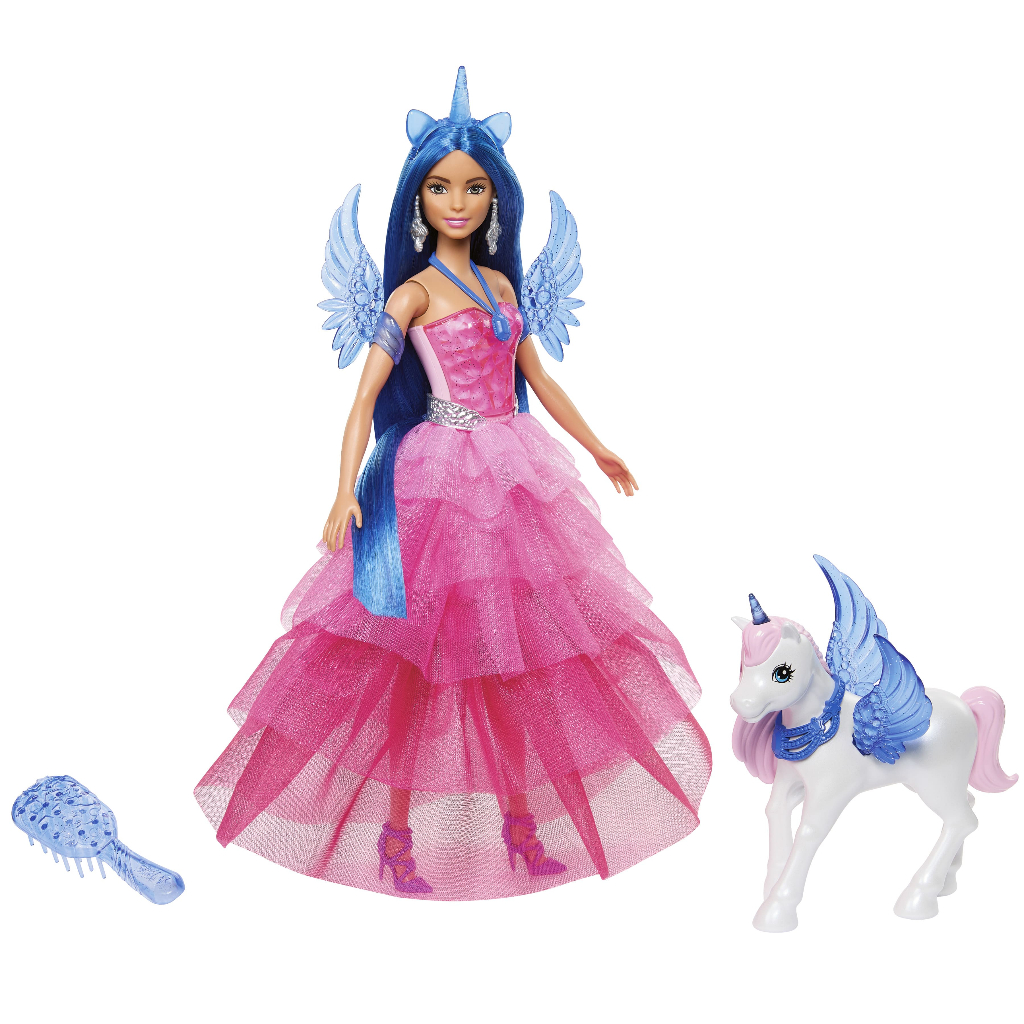 Mattel 芭比65週年魔法公主和獨角獸組合 Barbie 芭比 娃娃 正版 美泰兒