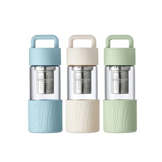 【康寧密扣Snapware】晶透手提茶隔耐熱玻璃水瓶480ml