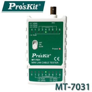 【3CTOWN】含稅附發票 ProsKit 寶工 MT-7031 迷你網絡測試器 網絡、電話、BNC 3合1測試