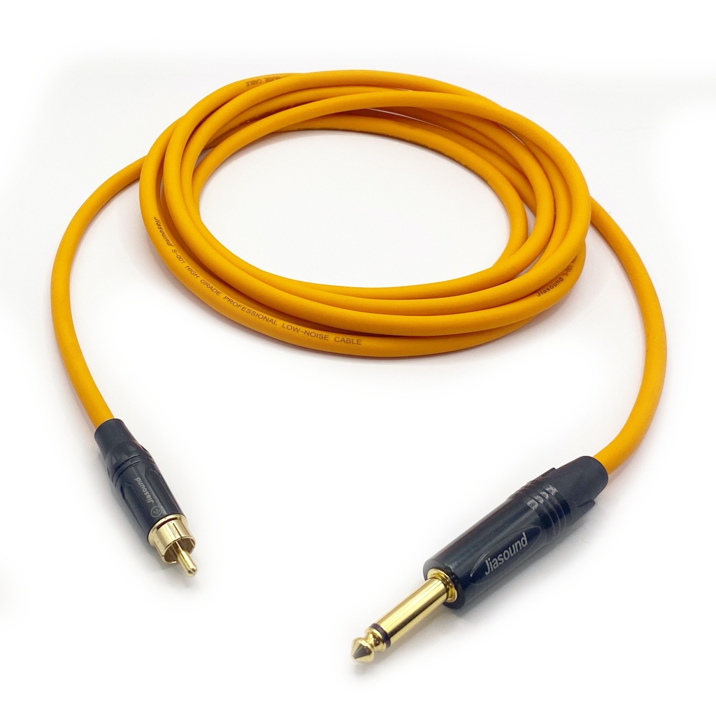 免運 TS-RCA 導線 橙色 多色可選 台製 含發票 麥克風線 XLR 非平衡線 MIC 麥線 監聽線 音樂線