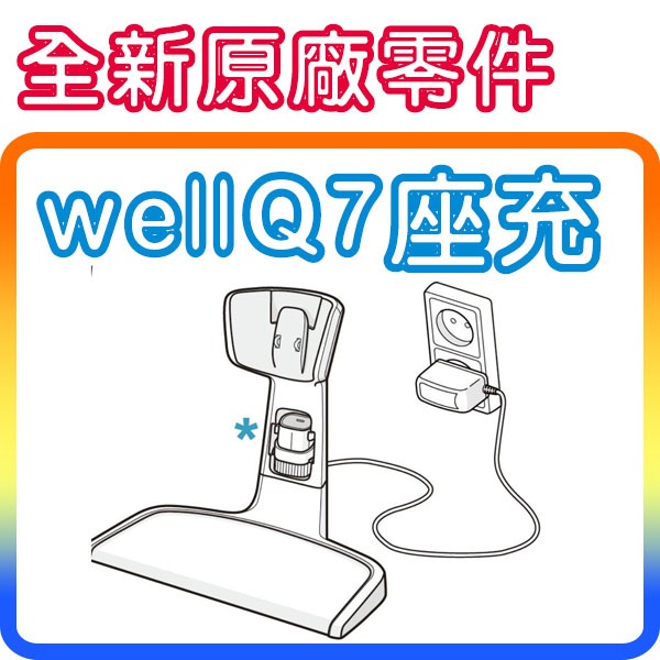 《原廠配件》Electrolux 伊萊克斯 Well Q7 全新座充+充電器 (WQ71-2ESSF可用)