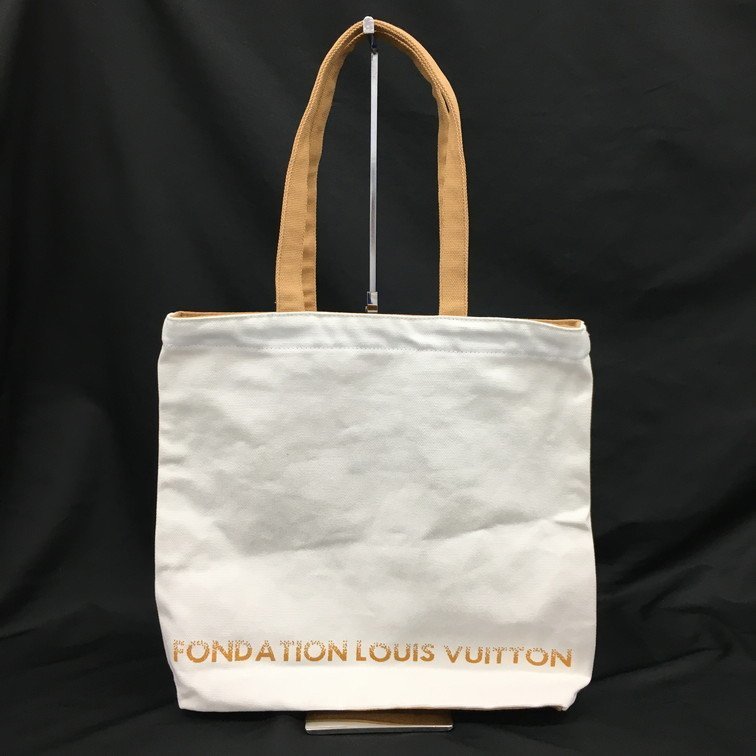LOUIS VUITTON 路易威登 Fondation LV 博物館 限定 限量 側背包 帆布 手提包