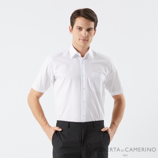 【ROBERTA 諾貝達】ROBERTA 諾貝達】男裝 商務短袖白色襯衫(職場商務款) RCM23-91
