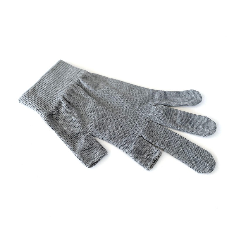 永傑 13針二指半指棉紗手套 灰 S/M 保暖 美觀 耐磨 33元/雙 台製 現貨