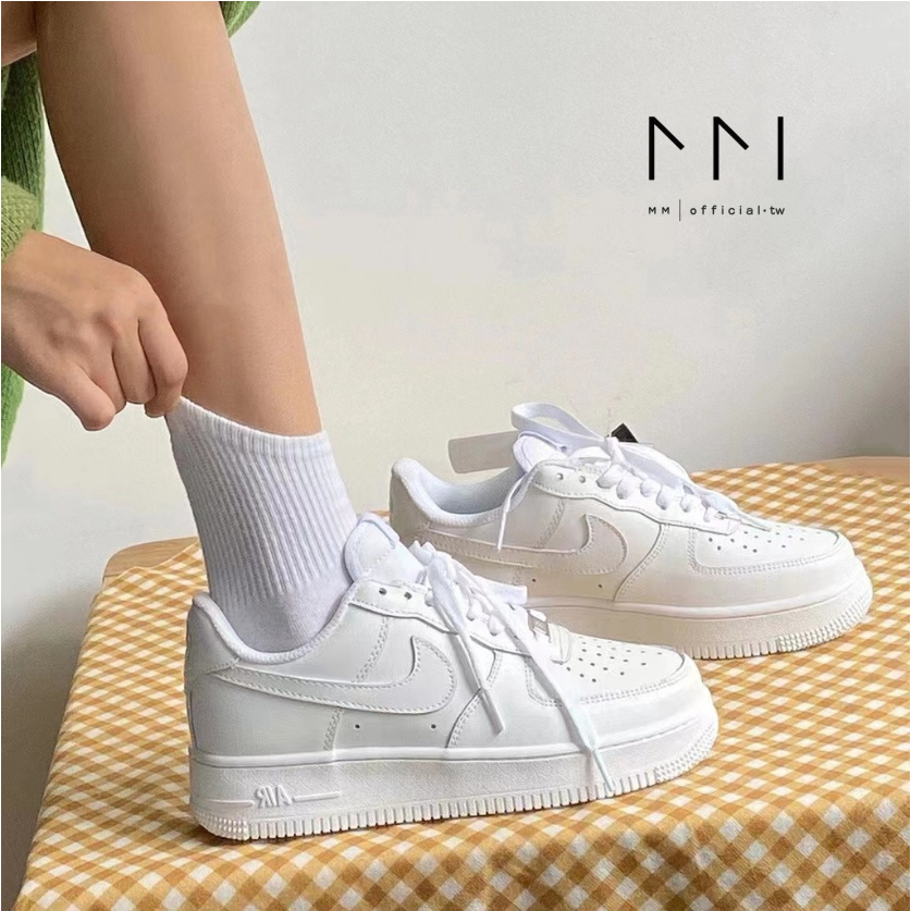 Nike Air Force 1 全白 小白鞋 鐵牌 經典 低筒 情侶鞋 DD8959-100 CW2288-111