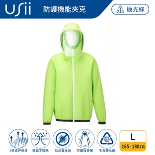 USii 防護機能夾克 亮麗粉 M/極光綠 L