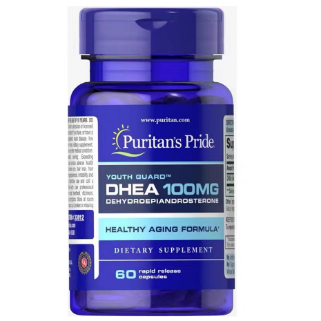 美國PuritansPride 脫氫表雄酮 普麗普萊 DHEA 100mg*60粒