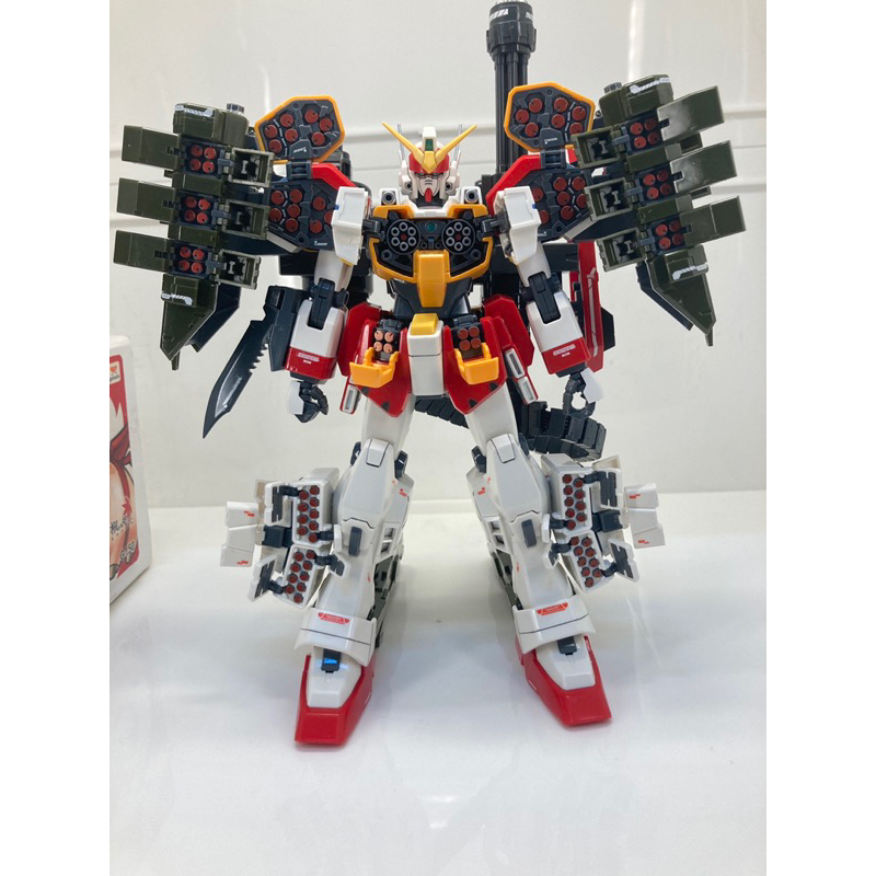 BANDAI 萬代 1/100 PB MG 重武裝  重炮 鋼彈（完成品 部份塗裝 水貼 保護漆）