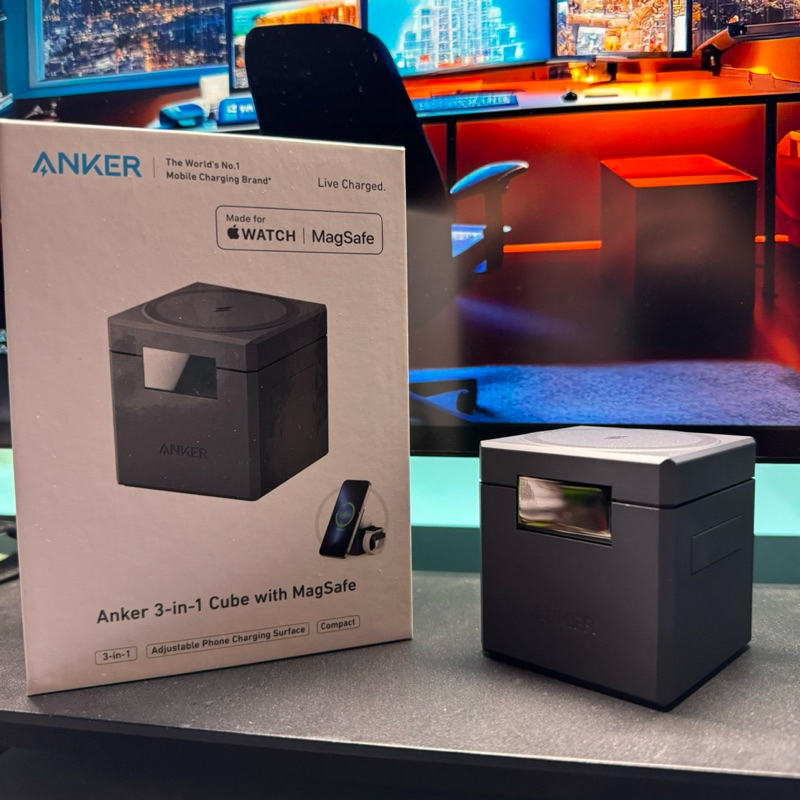 全新 現貨 預購 日本🇯🇵 Anker 3-in-1 Cube with MagSafe