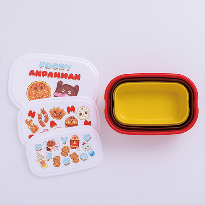P媽&amp;梅醬🎈❰一個現貨❱橫濱麵包超人博物館獨家販售 FOODY ANPANMAN系列便當盒 野餐盒 午餐套組