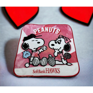 （現）日本 Japan 情人Style 史努比 Snoopy 愛心🧡 手帕 方巾