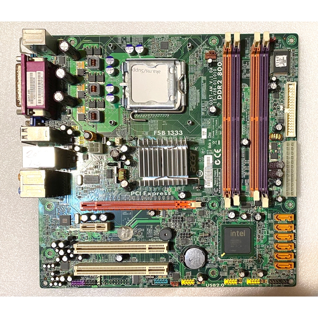 宏碁 Q35T-AM 主機板 775 DDR2 800 無擋板