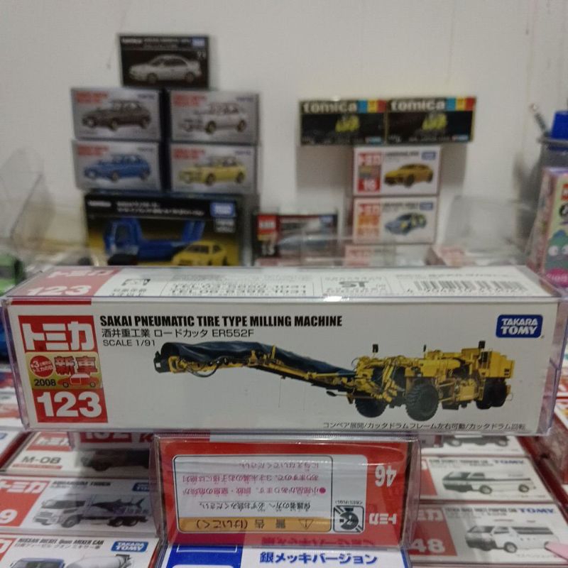 TOMICA  NO.123絕版長車 酒井重工業 ER552F 日版新車貼