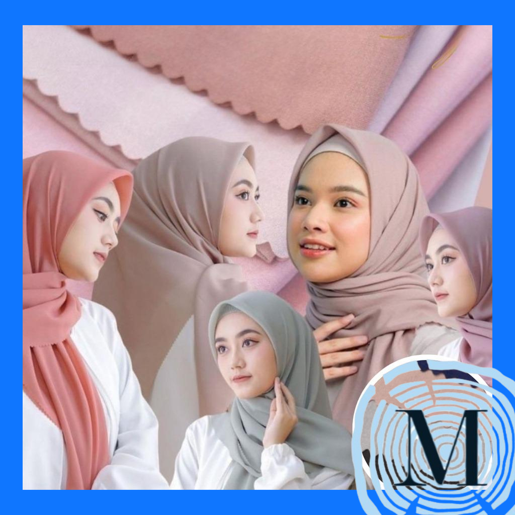 hijab segi empat jilbab kerudung pashmina pasmina 圍巾 MKH15