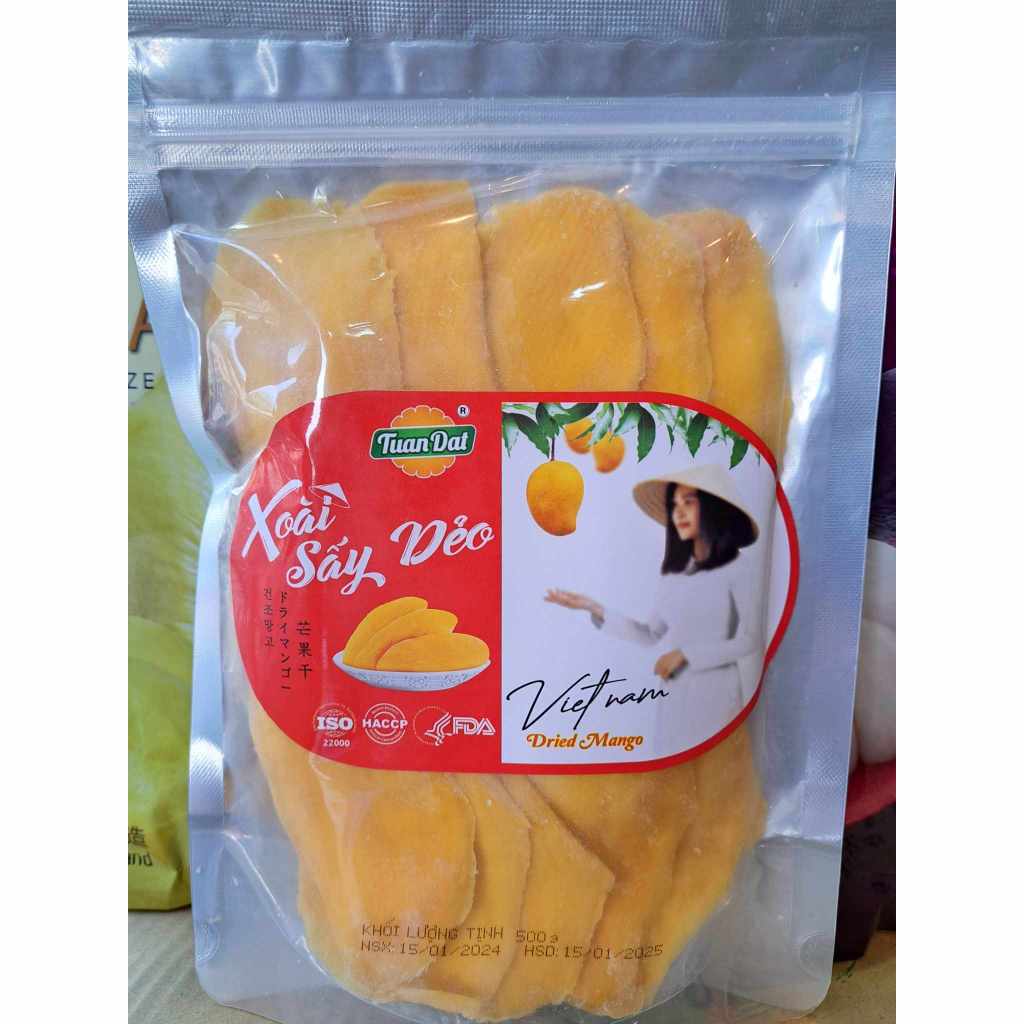 【24小時出貨】越南🇻🇳 Tuan Dat DRIED MANGO Xoài Sấy Dẻo 芒果乾 500G