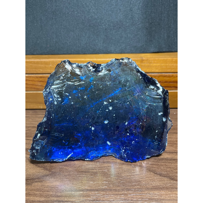 ｛晶飾集品｝262藍色火山琉璃原礦