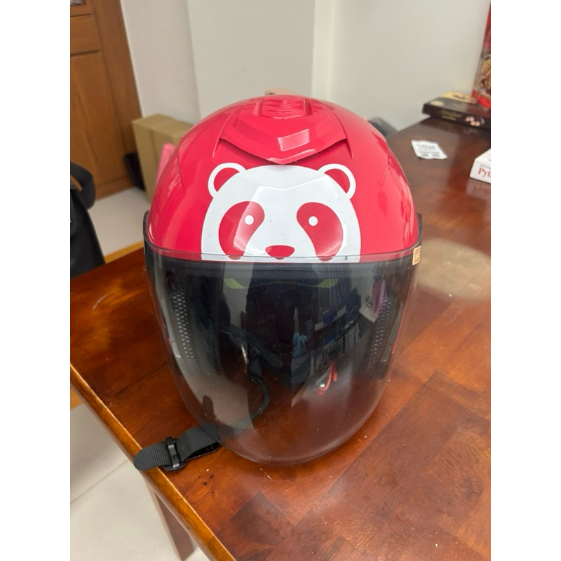 foodpanda熊貓安全帽  9.5成新  極少帶