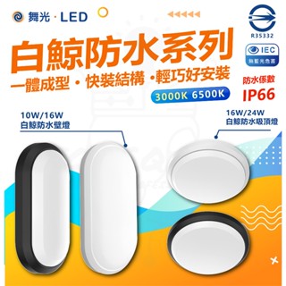 【原廠授權快速出貨】舞光 舞光壁燈 舞光吸頂燈 白鯨系列 壁燈 吸頂燈 防水壁燈 防水吸頂燈 LED 一體式 白鯨壁燈