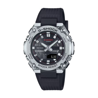 【CASIO G-SHOCK】G-STEEL系列超纖薄雙顯腕錶-帥氣黑/GST-B600-1A/台灣總代理公司貨享一年保