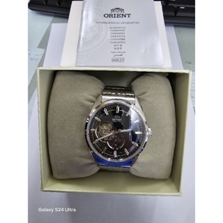 ORIENT東方錶 藍寶石鏤空機械錶鋼帶款藍色-40.8mm RA-AR0003L