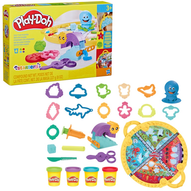 【孩之寶 Hasbro】培樂多Play-Doh   攜帶式收納遊戲墊組