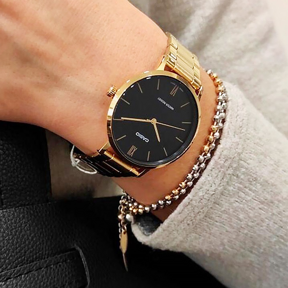 【WANgT】CASIO 卡西歐 LTP-VT01G 簡約防水 基礎三針 時尚 金色 女款 手錶 對錶 34mm