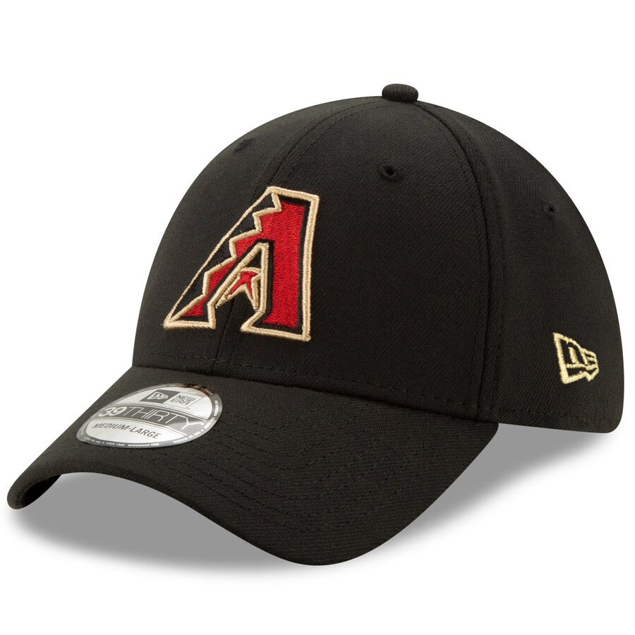 New Era MLB 亞利桑那響尾蛇 經典款 39THIRTY 硬版 全封 鬆緊帶 彎帽