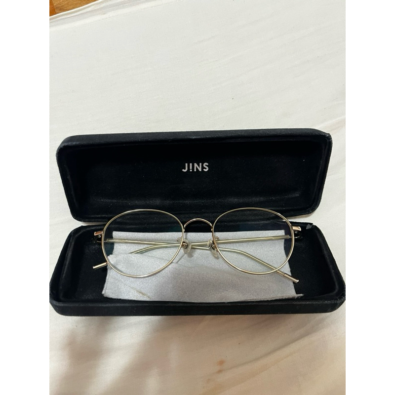 二手眼鏡✨Jins金色框眼鏡